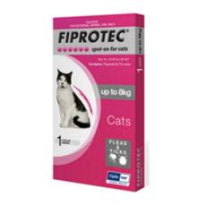 Fiprotec Cat 0 - 8kg Pink 1's